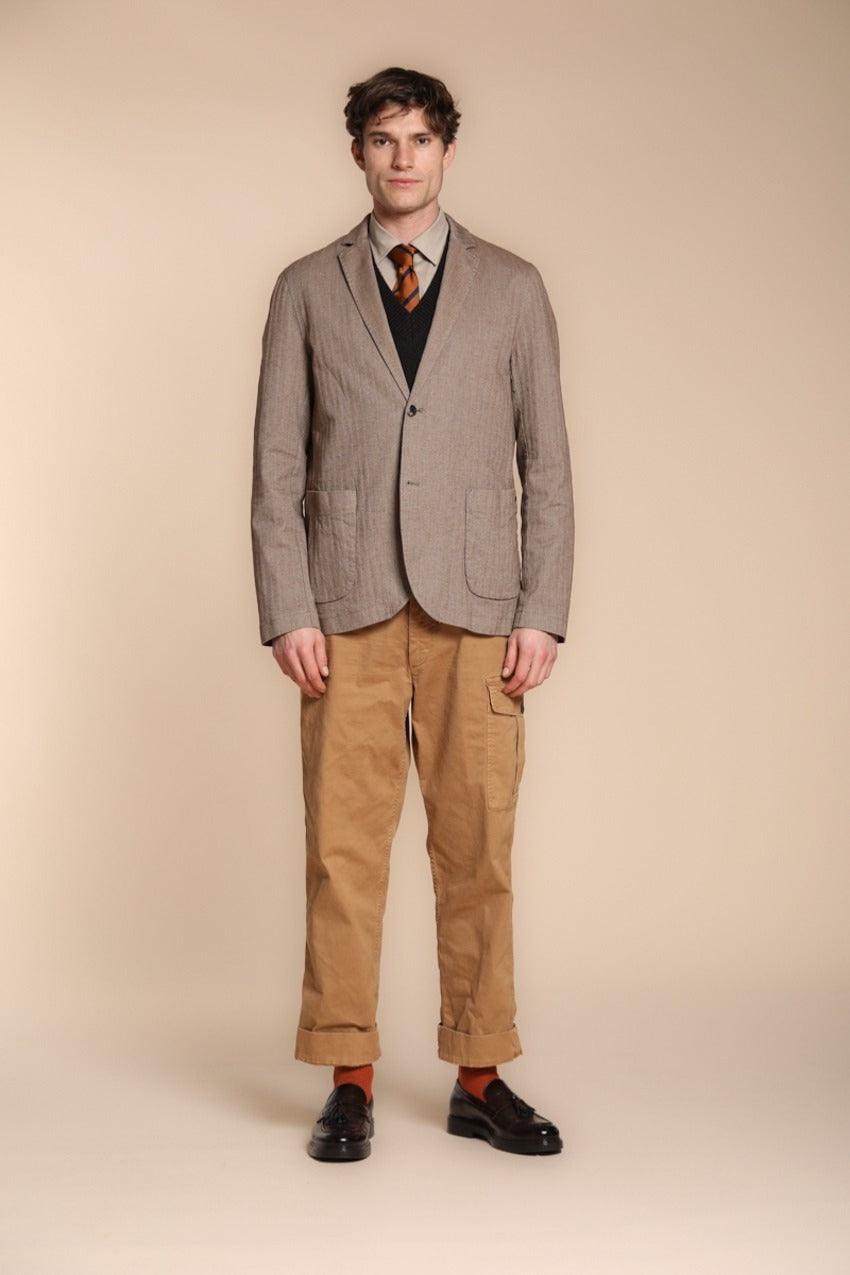 San Juan M74 pantalón cargo de hombre en gabardina relaxed fit