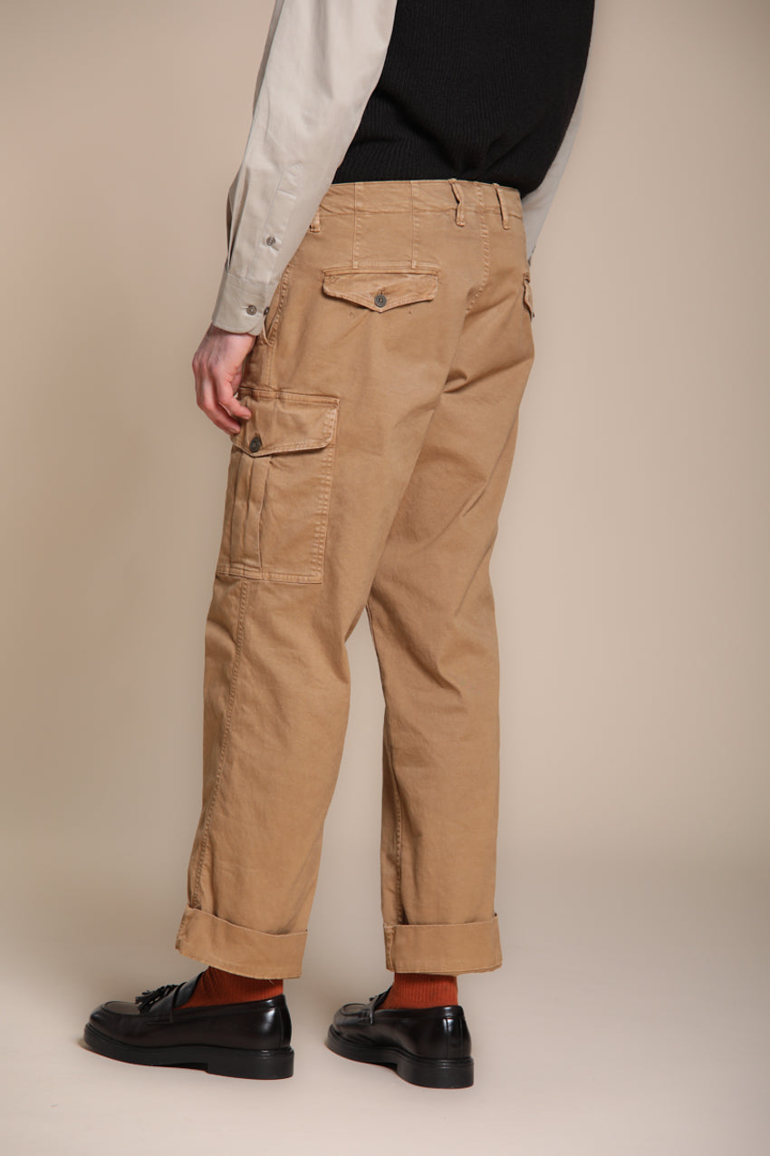 Foto 5 San Juan M74 pantalone cargo uomo in gabardina relaxed fit