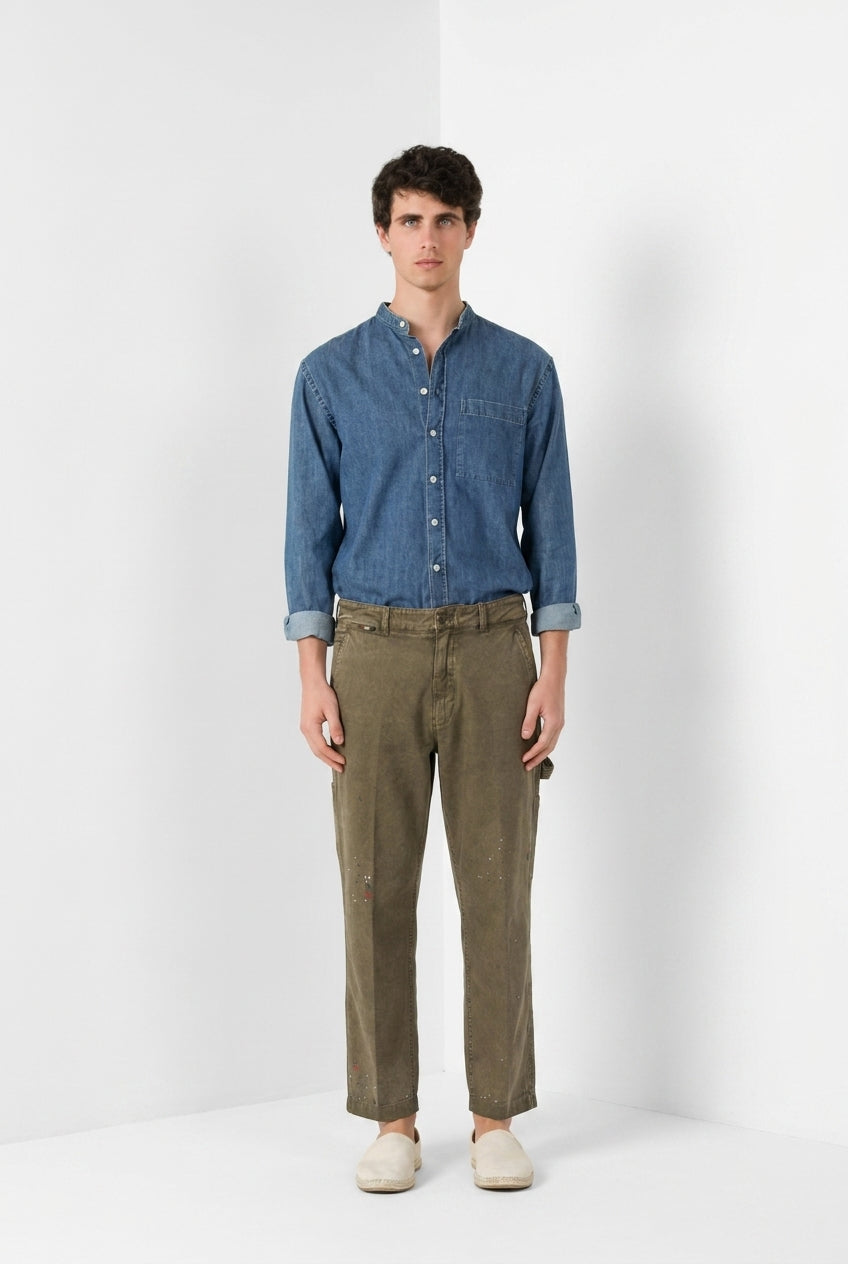 Dallas M74 pantalón cargo hombre en bull stretch relaxed fit ①