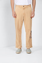 Denver M74 pantalone cargo uomo in panama fiammata relaxed fit ①