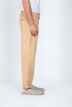 Denver M74 pantalone cargo uomo in panama fiammata relaxed fit ①