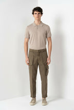 Cuba Work M74 pantalón cargo hombre en algodón flameado relaxed fit ①