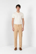 Cuba Work M74 men's cargo pants in slub cotton relaxed fit ①