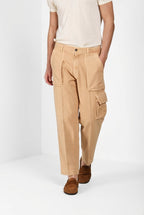 Cuba Work M74 men's cargo pants in slub cotton relaxed fit ①