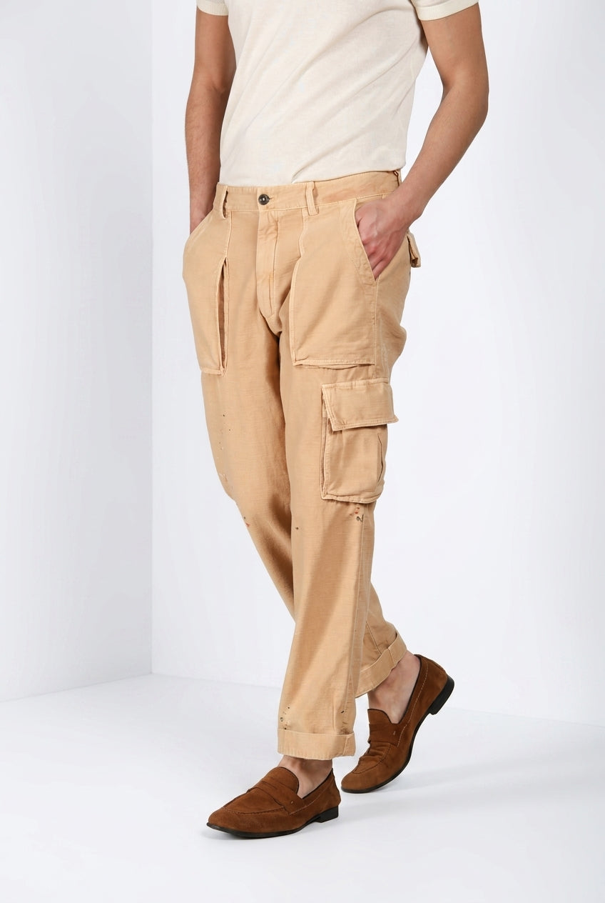 Cuba Work M74 Herren Cargo Hose aus Flammgarn-Baumwolle relaxed fit ①