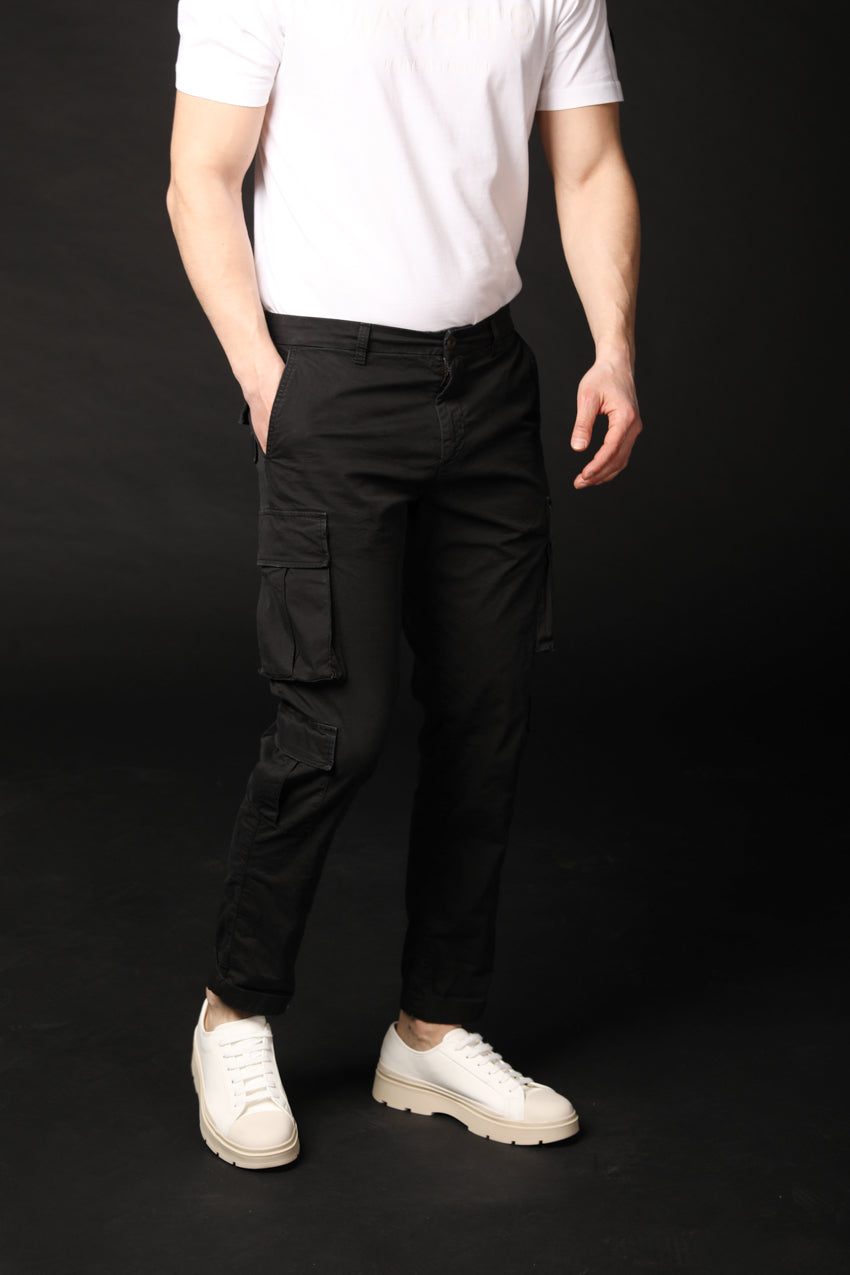 Bild 2 von Mason's Herren-Cargohose im Modell Bahamas, in Schwarz, Regular Fit