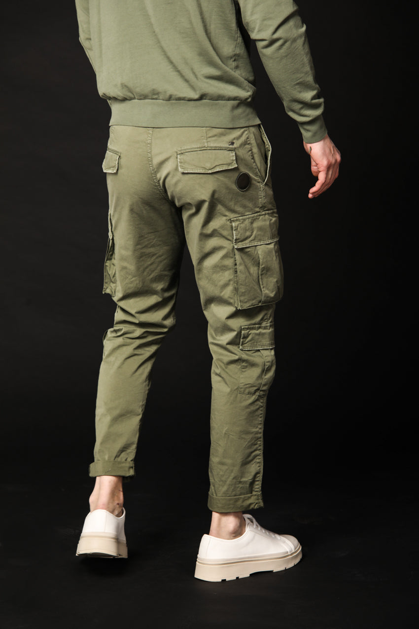 immagine 5 di pantalone cargo uomo modello Bahamas in verde fit regular di Mason's