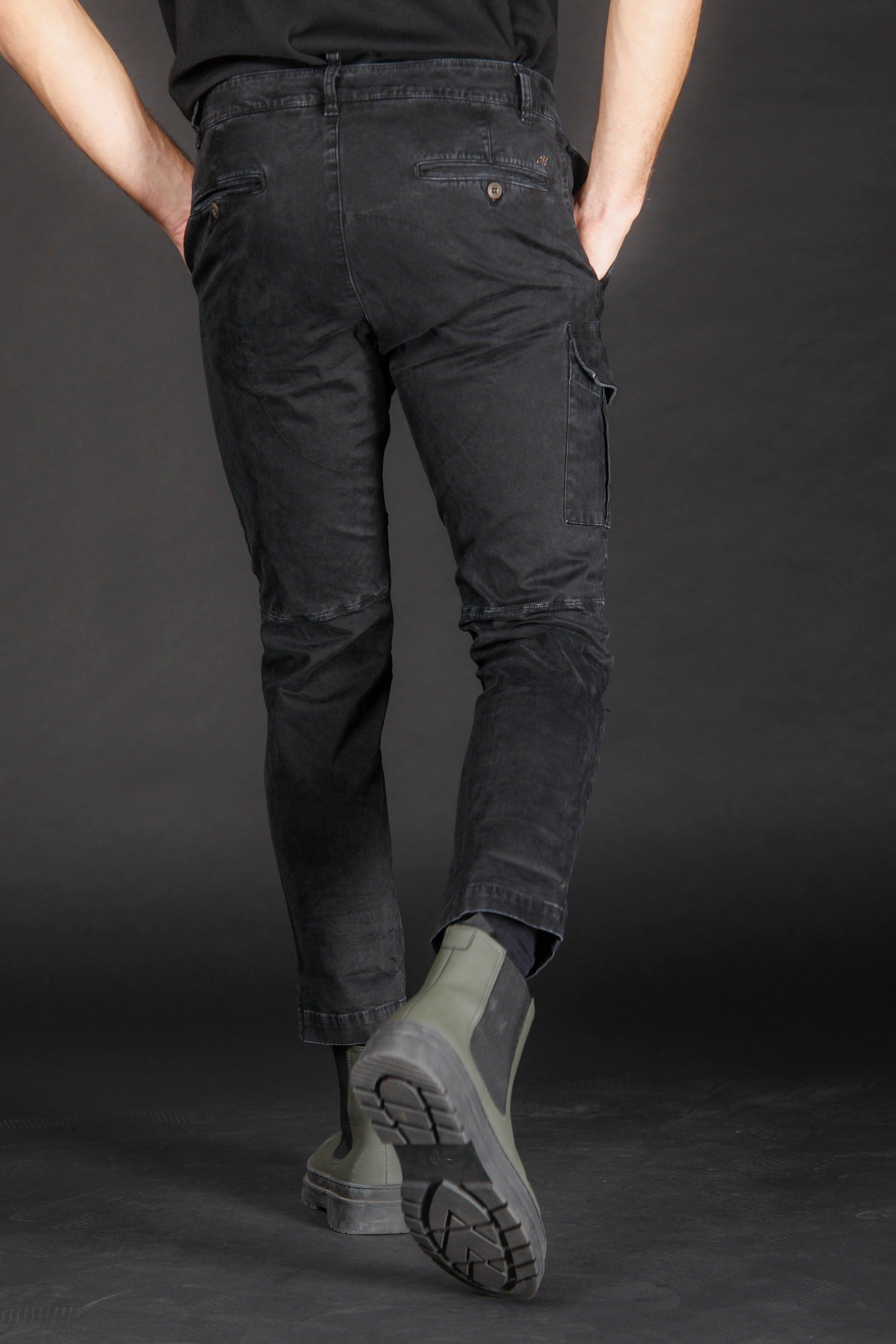 George Coolpocket Pantalone cargo uomo in gabardina limited edition ①