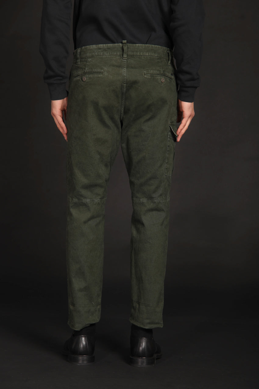 immagine 7 di pantalone cargo uomo modello George Coolpocket in verde carrot fit di Mason's