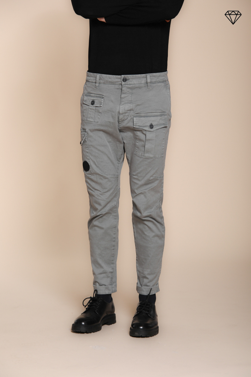 George Coolpocket pantalón cargo hombre de gabardina logo edition carrot fit ①