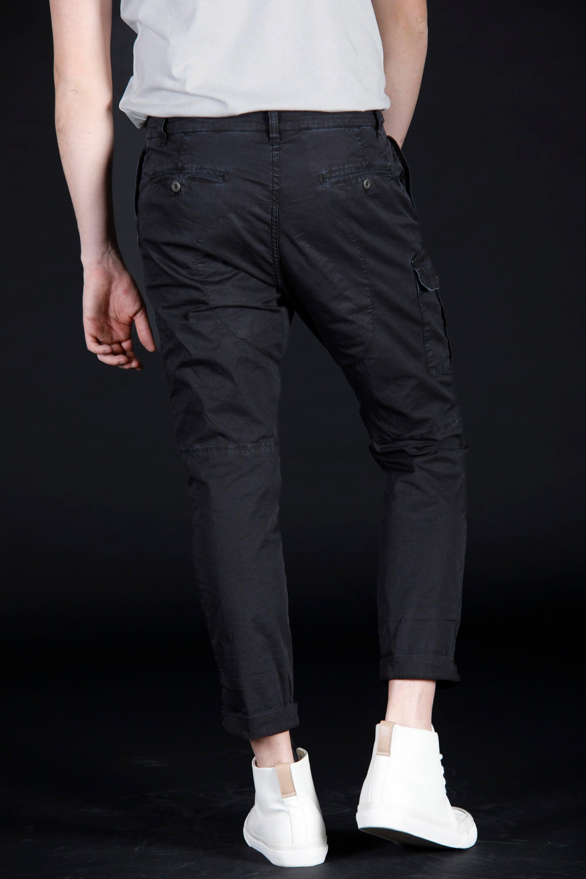 George Coolpocket pantalón cargo hombre en sarga limited edition carrot ①