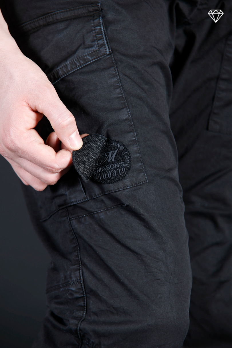 George Coolpocket men's cargo pants in lightweight pima cotton logo edition carrot fit ①