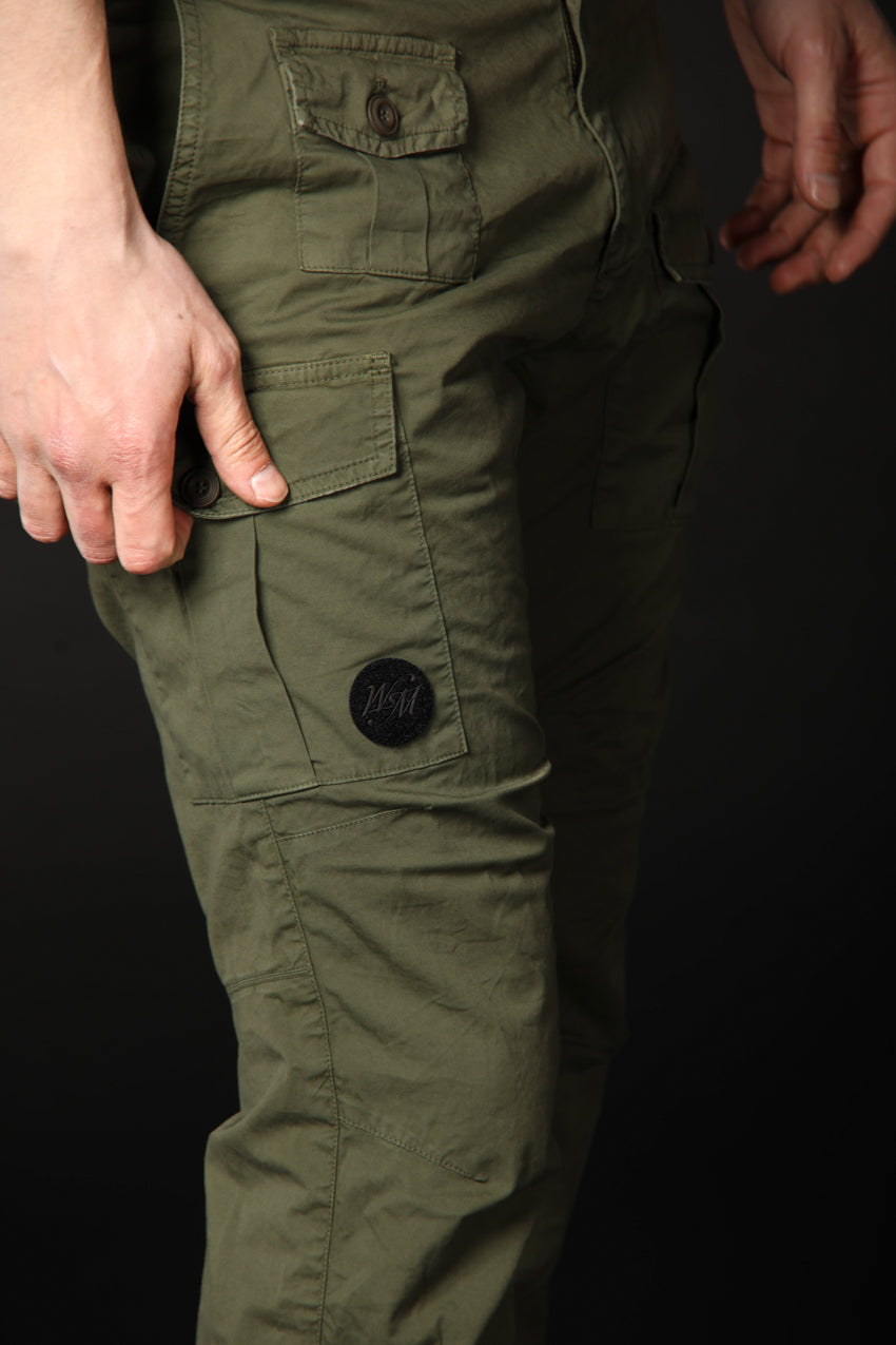 Bild 3 von Herren-Cargohose, Modell George Coolpocket in Grün, Karottenform von Mason's