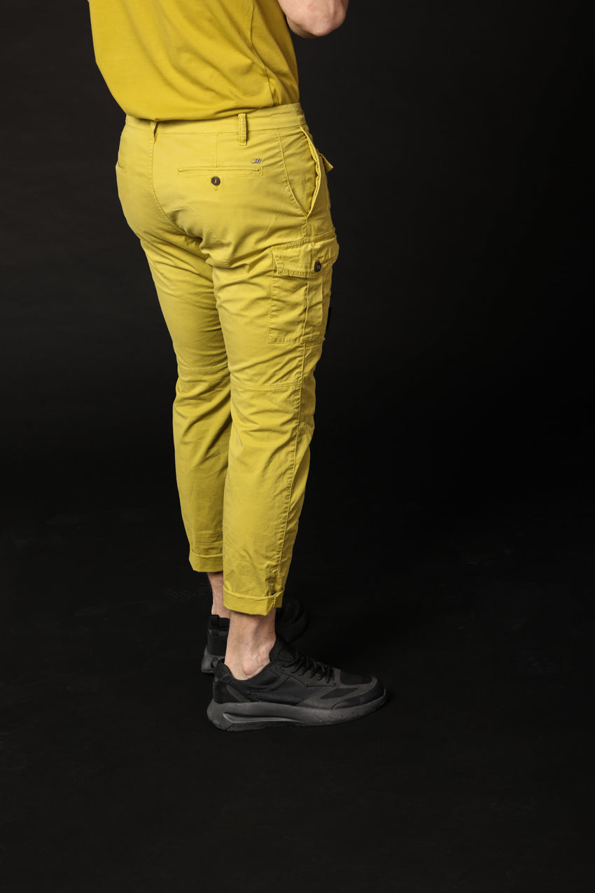 Bild 5 von Herren-Cargohose, Modell George Coolpocket in Limettengrün, Karotteform von Mason's