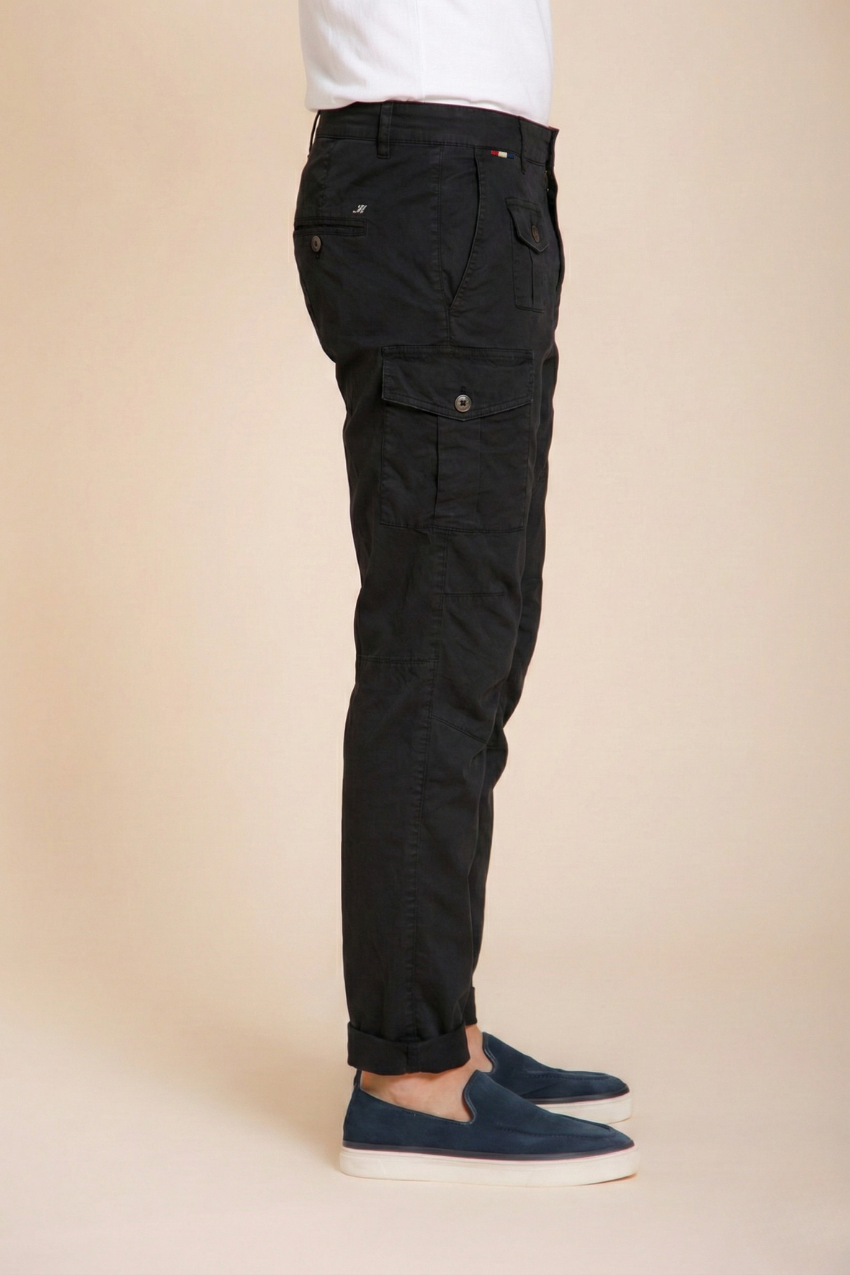 George Coolpocket pantalón cargo hombre en twill ligero stretch Logo Edition carrot fit ①