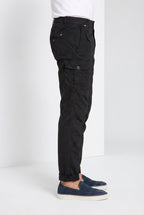George Coolpocket men's cargo pants in lightweight stretch twill Logo Edition carrot fit ①