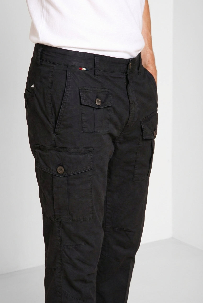 George Coolpocket Hose Cargo Herren aus leichtem Stretch Twill Logo Edition carrot fit ①