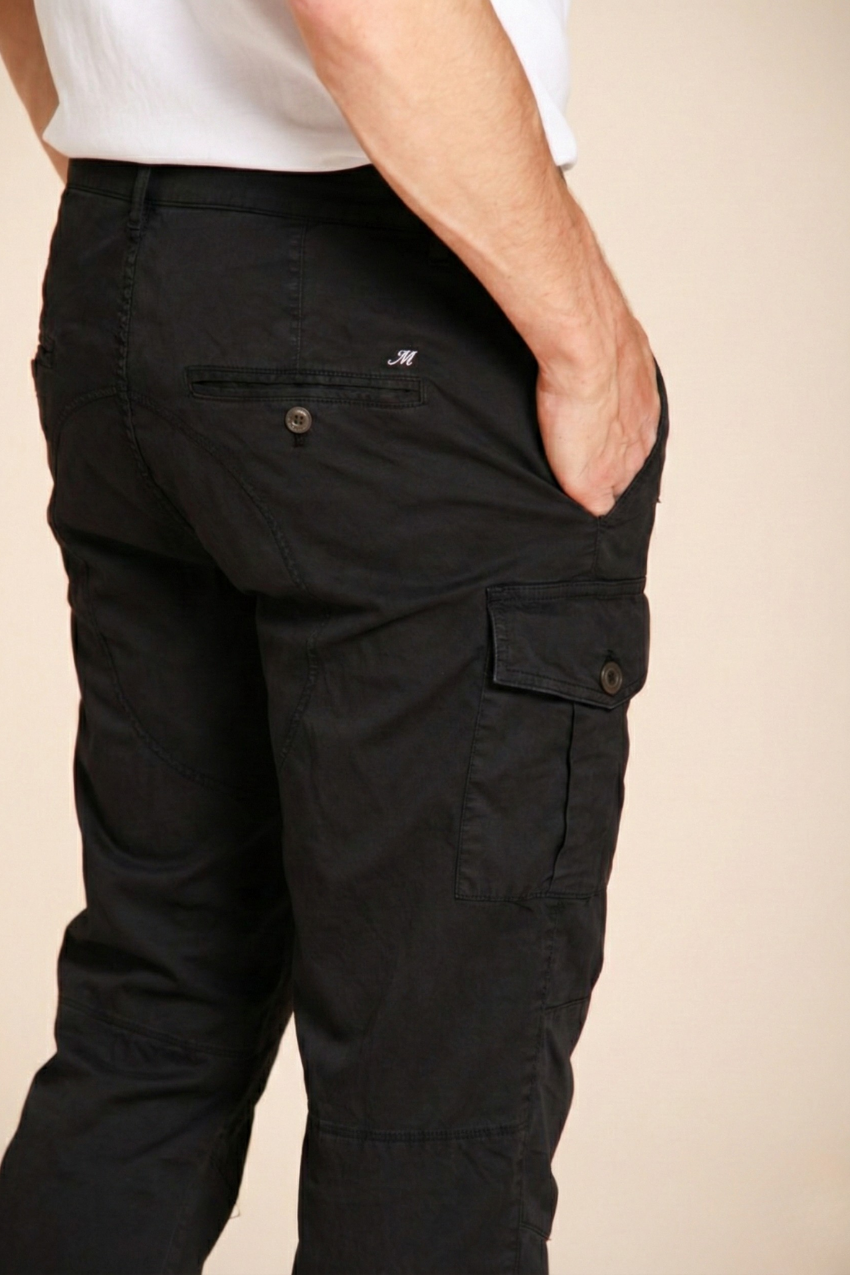 George Coolpocket pantalón cargo hombre en twill ligero stretch Logo Edition carrot fit ①