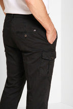 George Coolpocket men's cargo pants in lightweight stretch twill Logo Edition carrot fit ①