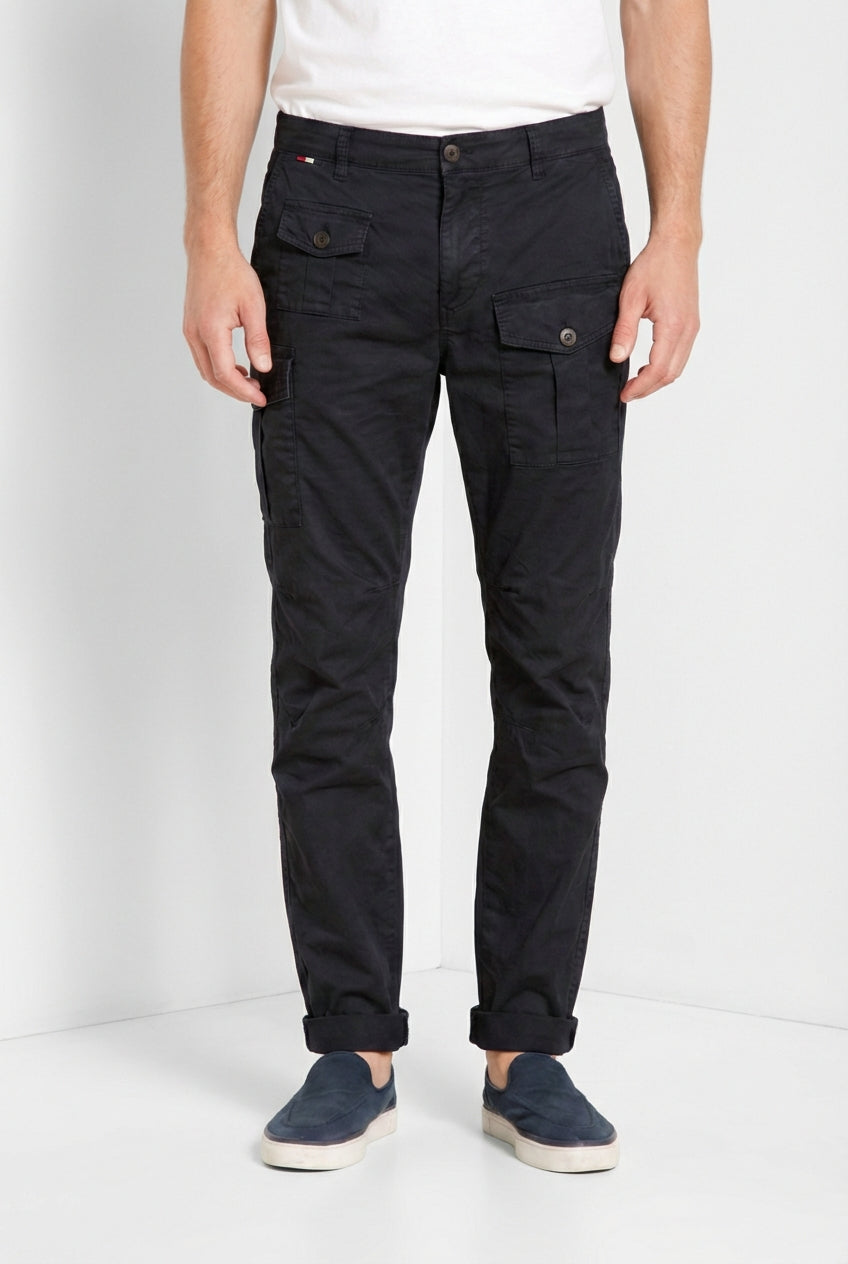 George Coolpocket Hose Cargo Herren aus leichtem Stretch Twill Logo Edition carrot fit ①