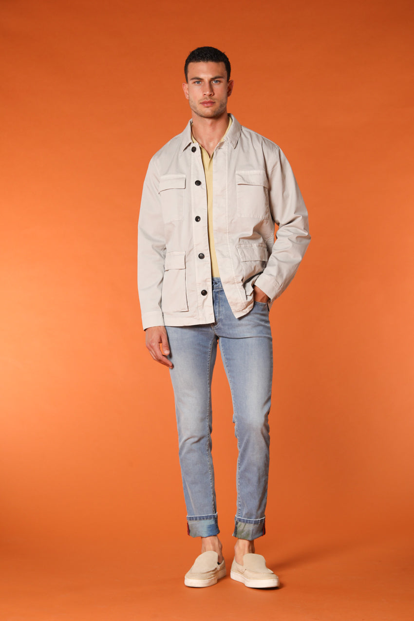 Harris 5-Taschen Herrenjeans mit Safari-Innenprint Slim Fit