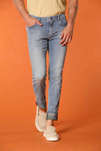 Harris 5-Taschen Herrenjeans mit Safari-Innenprint Slim Fit