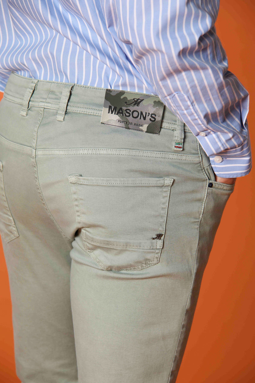 Harris 5 bolsillos pantalón hombre en gabardina con fantasía camuflaje slim fit 