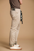 Harris 5 tasche pantalone uomo in gabardina con fantasia camouflage slim fit