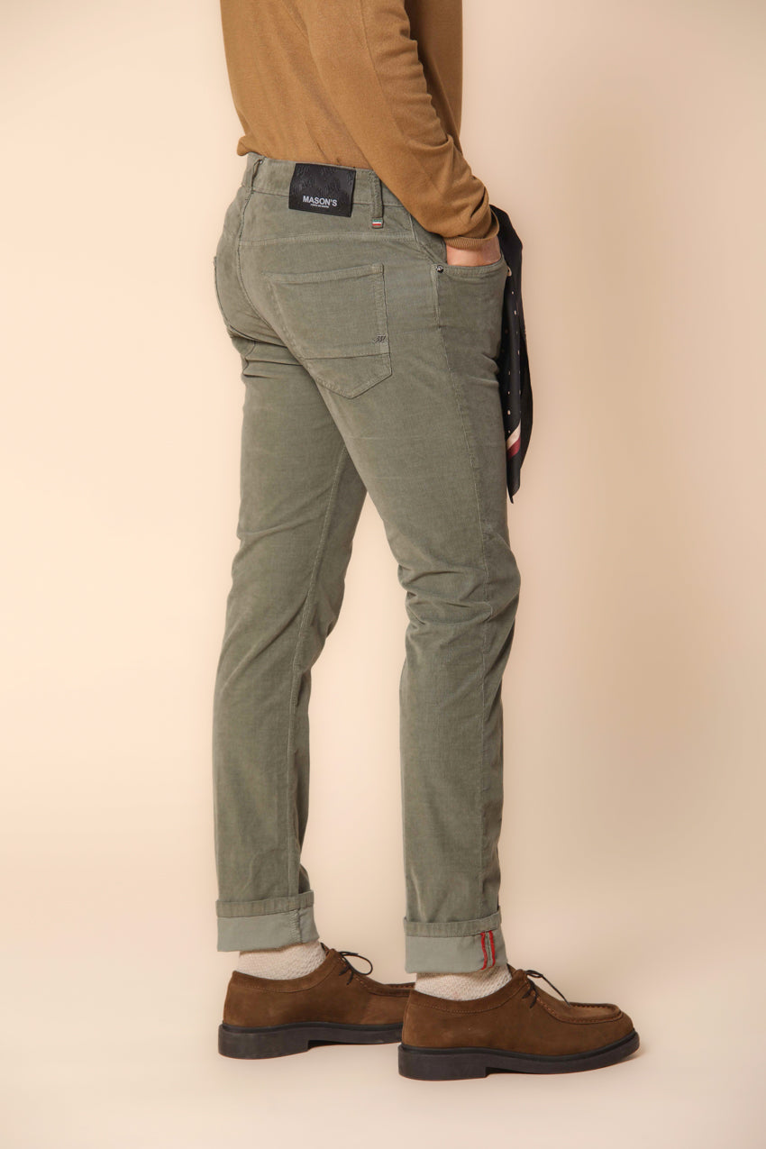 Harris pantalon 5 poches  homme en velours 1000 rayures coupe slim