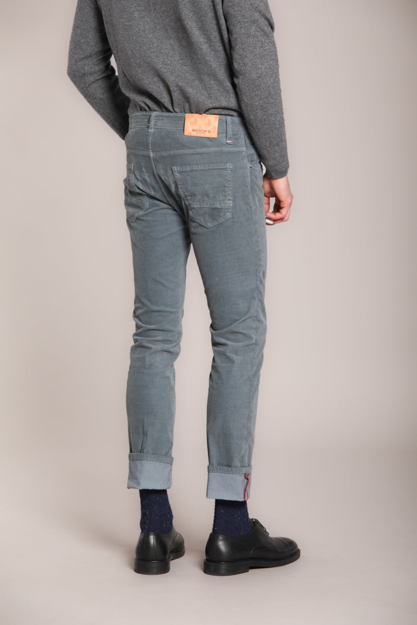 Foto 5 Harris pantalone 5 tasche uomo in velluto 1000 righe slim fit