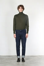 Harris pantalón 5 bolsillos de hombre en tecno denim stretch carrot fit
