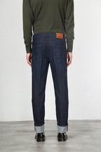 Harris pantalón 5 bolsillos de hombre en tecno denim stretch carrot fit
