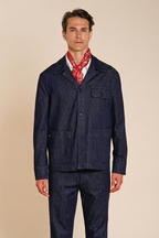 Work Jacket overshirt uomo in denim