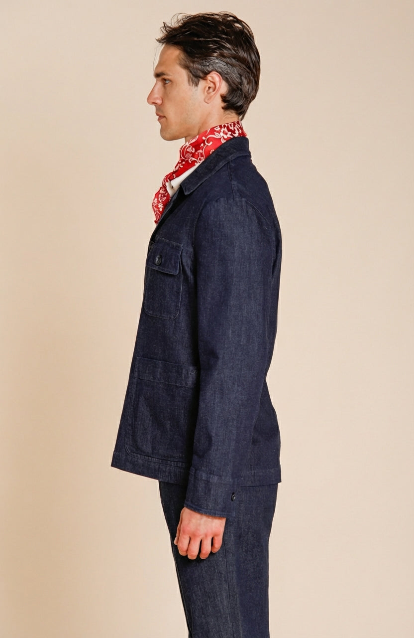 Work Jacket overshirt uomo in denim