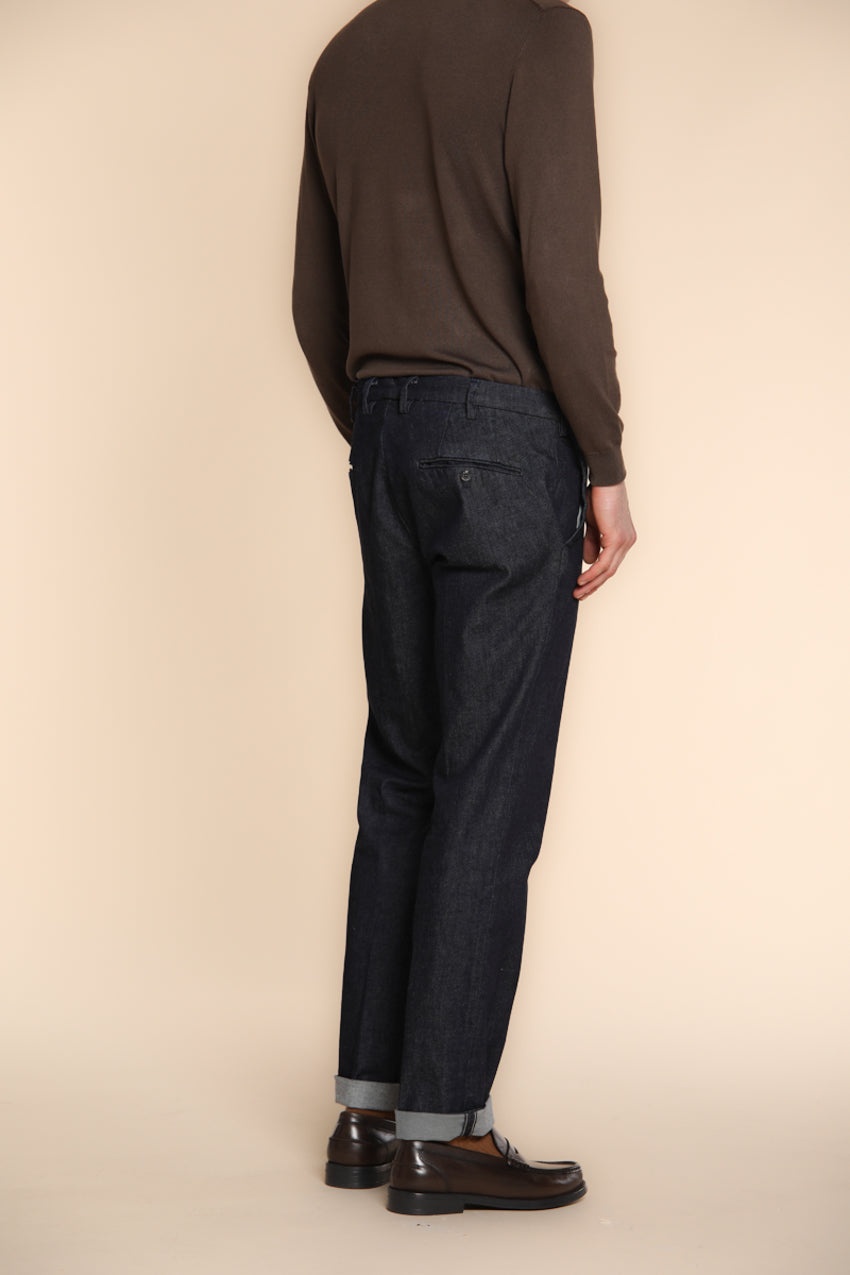 Foto 7 New York pantalone chino uomo in denim stretch regular fit