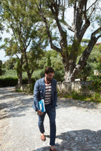 Milano men's chino pants in denim extra slim fit