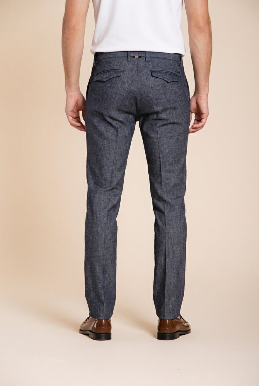 Milano men's chino pants in denim extra slim fit
