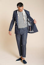 Milano men's chino pants in denim extra slim fit