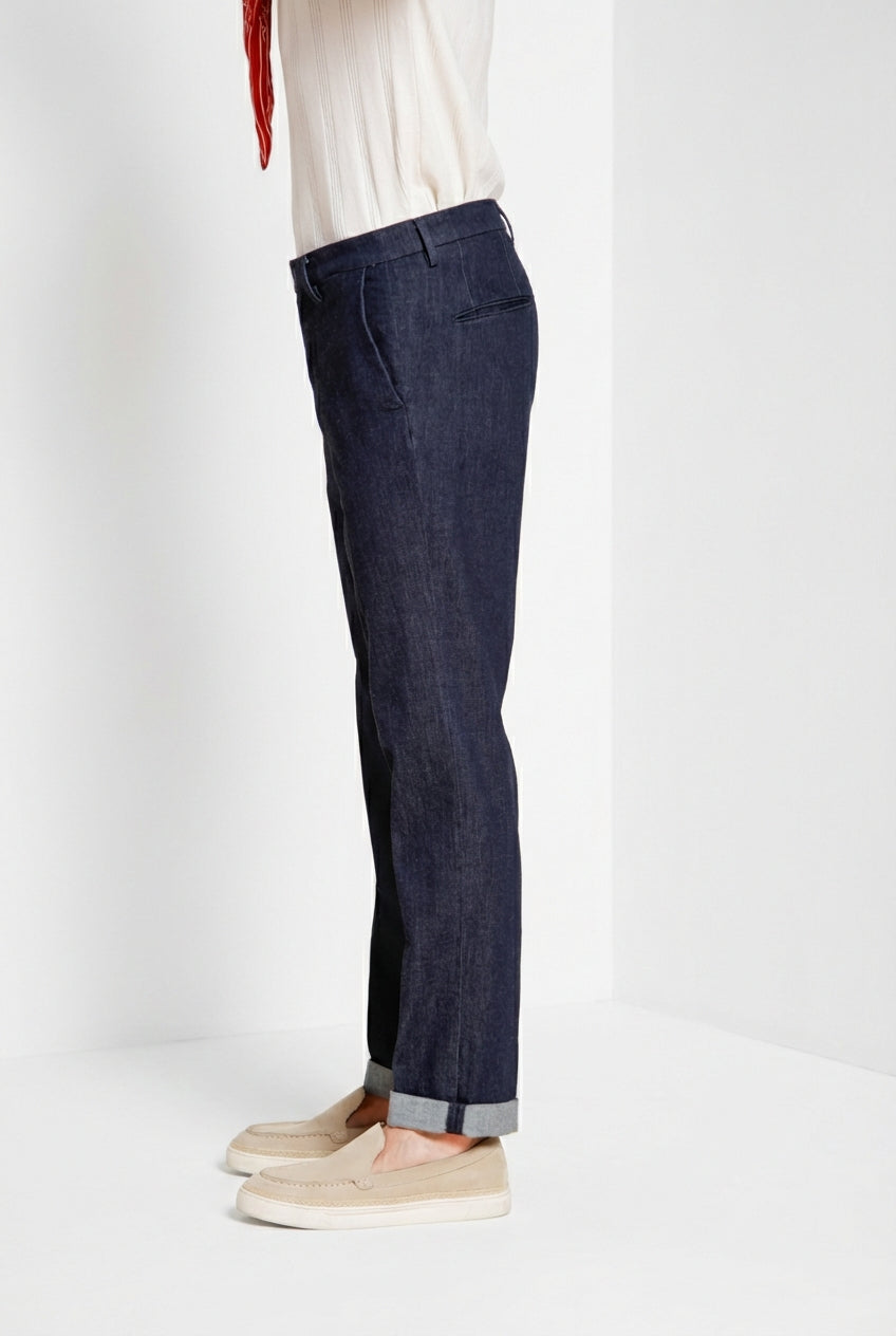 Boston men's chino pants in denim relaxed fit