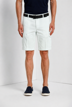 Chile men's cargo bermuda in stretch satin slim fit ①