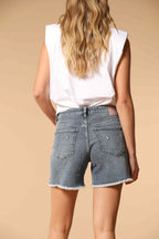Alba shorts 5 poches femme en denim bleu slim fit