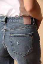 Alba shorts 5 poches femme en denim bleu slim fit