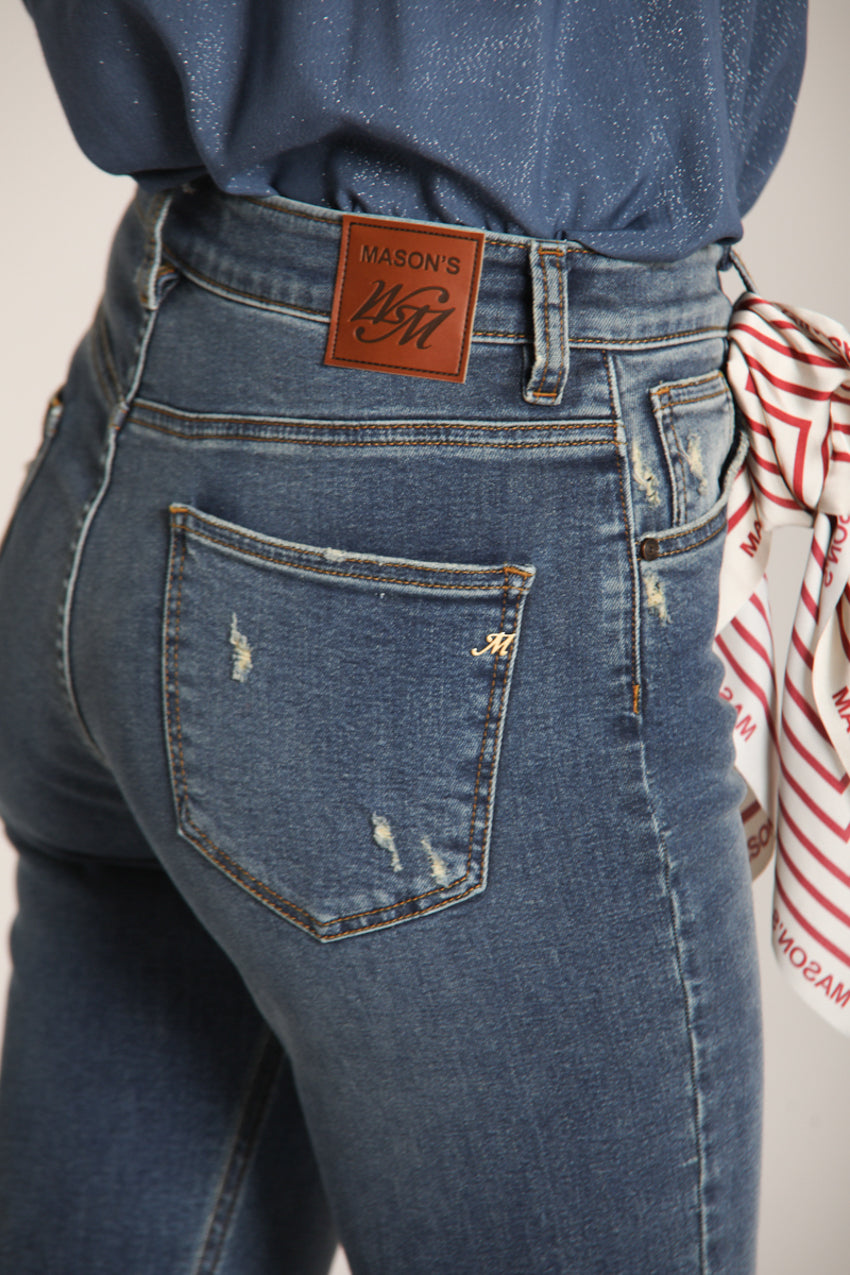 Foto 2 Agnes pantalone 5 tasche donna in denim stretch slim fit