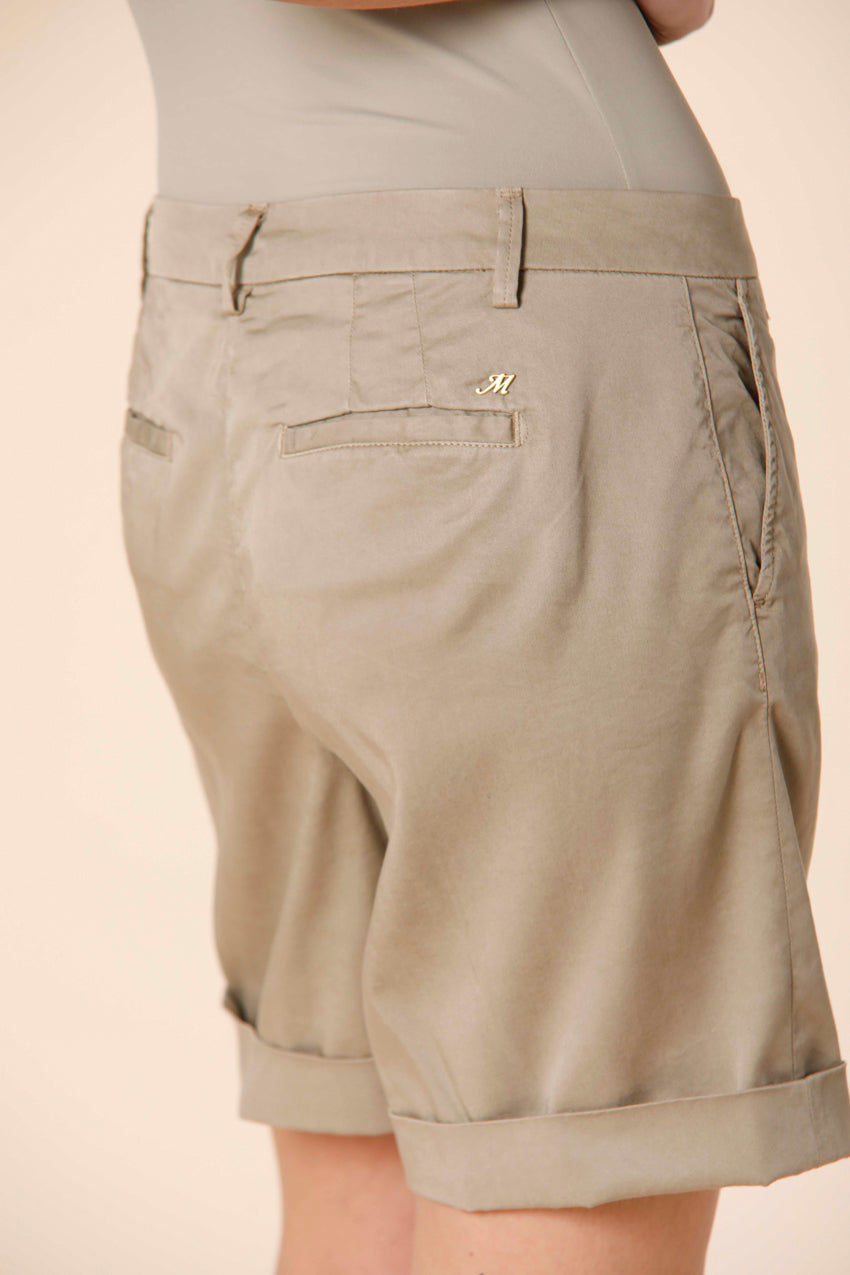 Bild 2 von Damen Tencel Chino Bermuda Shorts mit Stickerei Modell jaqueline curvie hellbeige curvy fit von Mason's