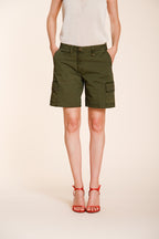 Chile Damen Cargo Bermuda aus leichtem Stretch-Twill slim fit