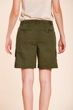 Chile bermuda cargo femme en twill léger stretch slim fit