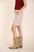 Chile bermuda cargo mujer en twill ligero stretch slim fit