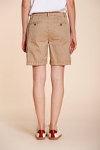 Chile bermuda cargo mujer en twill ligero stretch slim fit