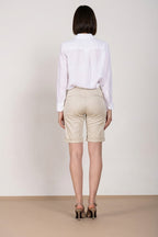 New York bermuda chino mujer de satén stretch slim fit