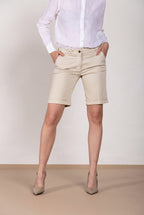 New York bermuda chino mujer de satén stretch slim fit